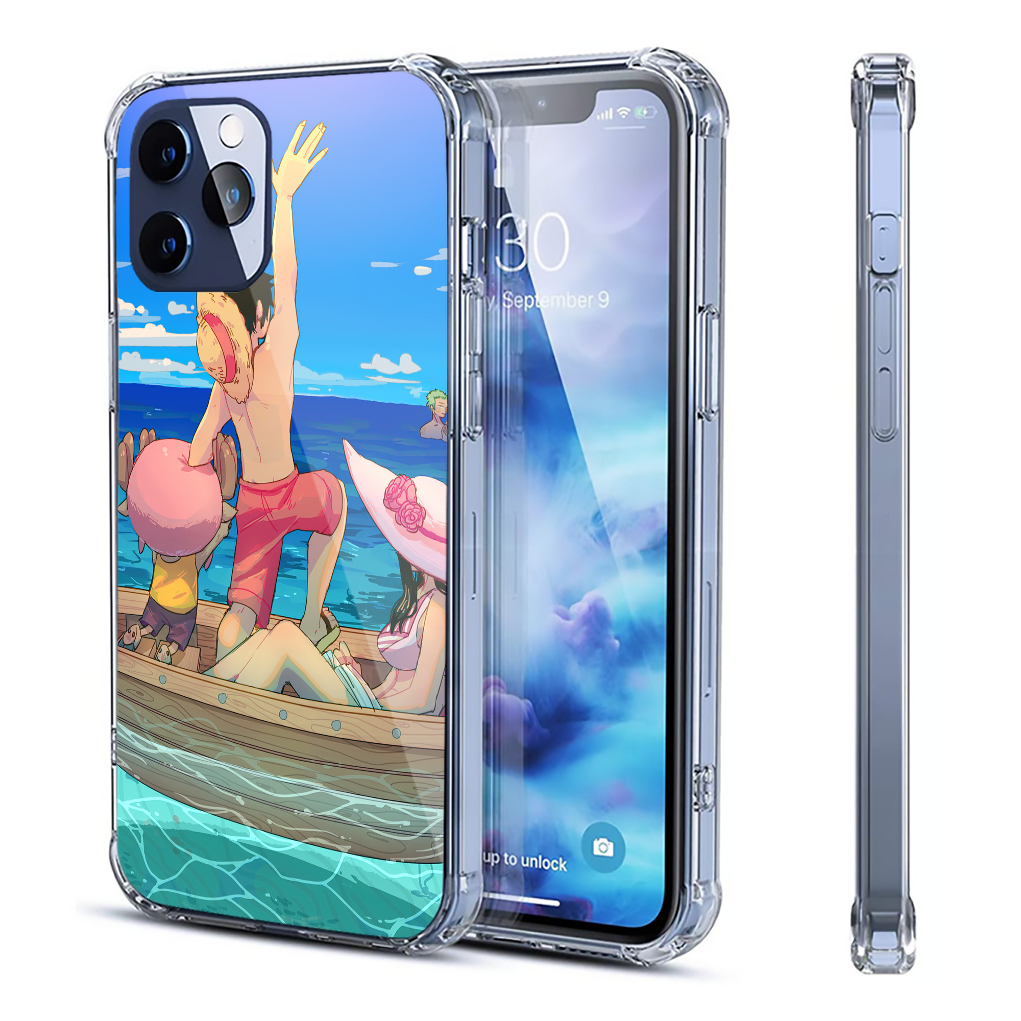 （画像用） ワンピース ONE PIECE 【iPhone 12シリーズ対応】透明スマホケース（クリアソフトケース）